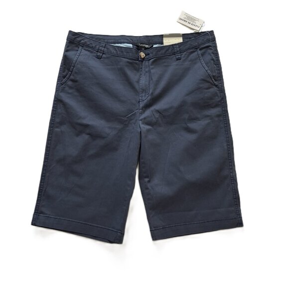 Womens Cotton Bermuda Shorts Size 10 Cotton Spandex w Stretch Dusty Blue George - Picture 1 of 10